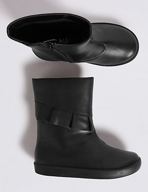 Kids' Leather Ankle Boots (5 Small - 12 Small) Image 2 of 5
