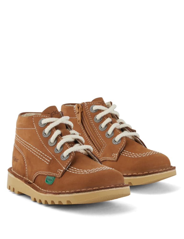 Kids Leather Ankle Boots 7 Small 12 Small