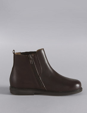 Kids' Leather Ankle Boots Image 2 of 4
