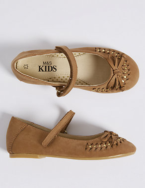 Kids’ Leather Ballerina Shoes Image 2 of 5