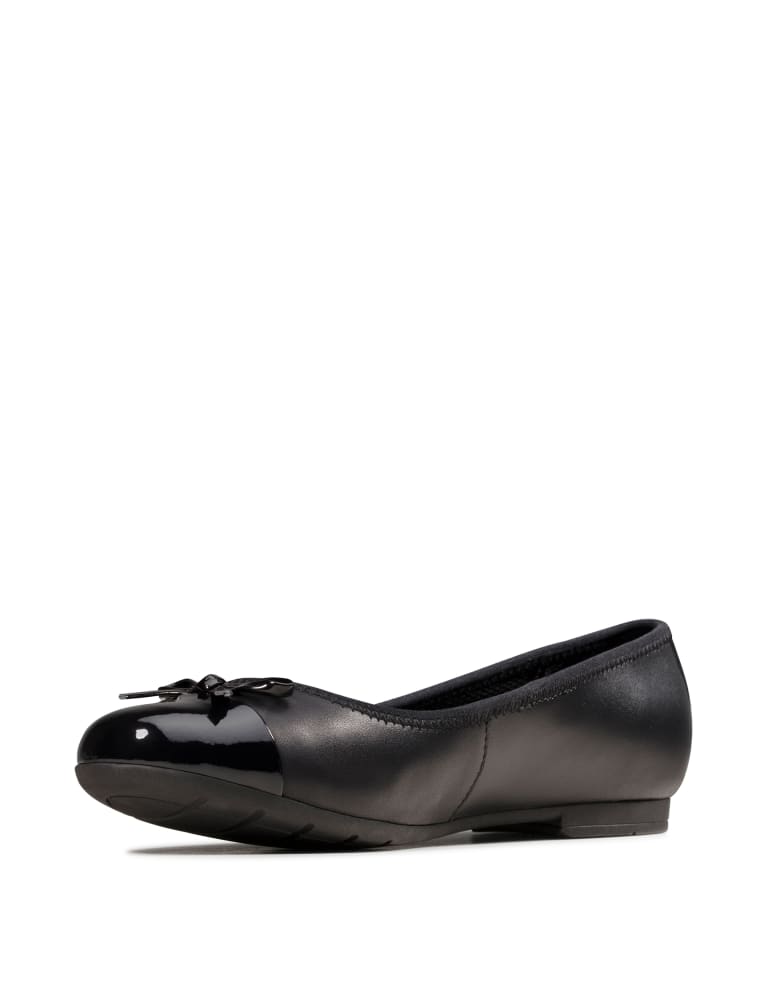 Clarks black ballet pumps deals