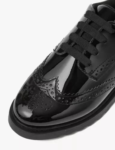 Kids' Leather Brogue School Shoes (13 Small - 7 Large) 3 of 6