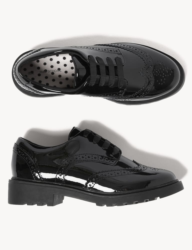 Kids Leather Brogue School Shoes 13 Small 7 Large M S