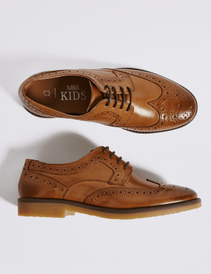 boys tan brogues