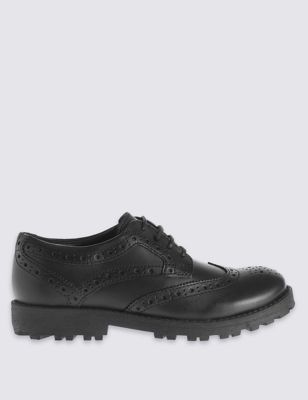 Kids' Leather Brogue Shoes Image 2 of 6
