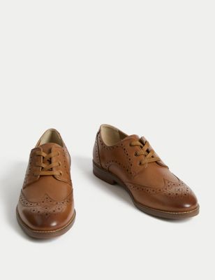 Kids' Leather Brogues (3 Large - 7 Large) Image 2 of 4
