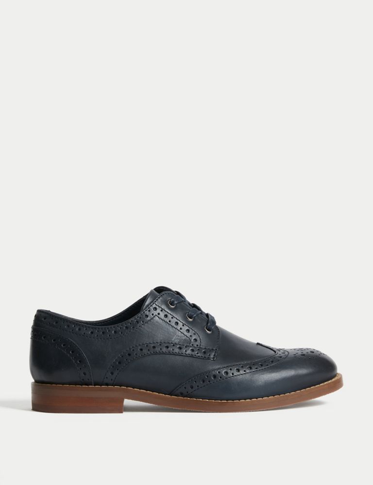Kids' Leather Brogues (3 Large - 7 Large) 1 of 4
