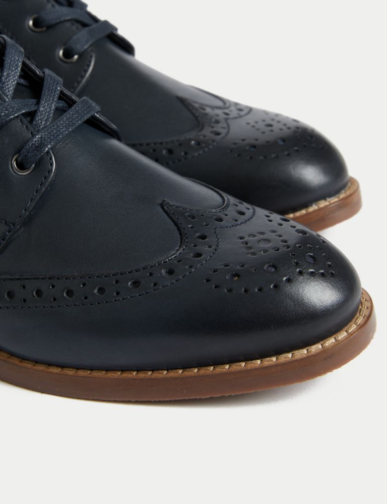 Kids' Leather Brogues (3 Large - 7 Large) 3 of 4