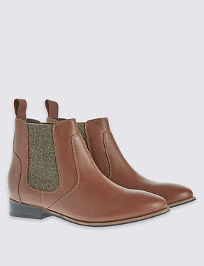 Kids' Leather Chelsea Ankle Boots Image 2 of 6
