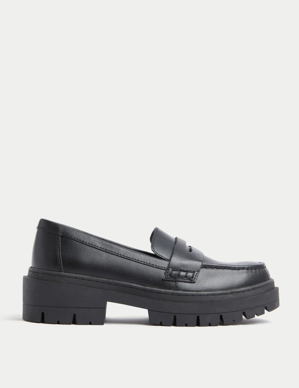 Kids' Leather Chunky School Loafer (13 Small - 7 Large) 3 of 5