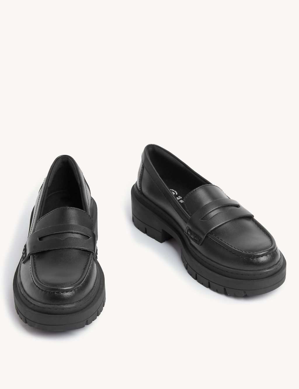 Kids' Leather Chunky School Loafer (13 Small - 7 Large) 1 of 5