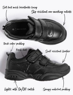 boys school shoes with lights