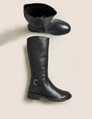 Childrens leather riding on sale boots