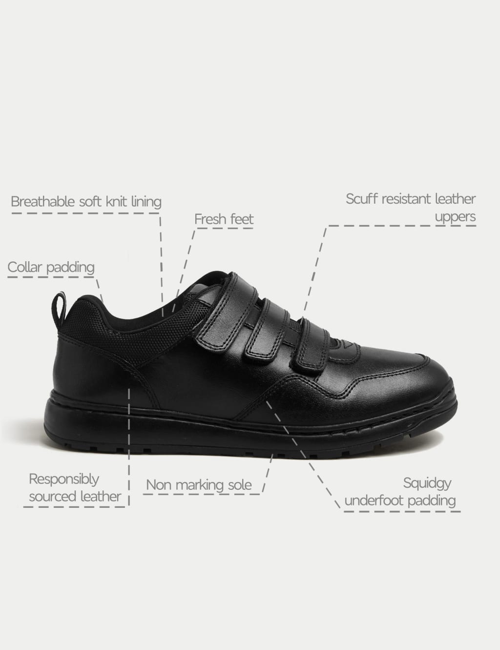 Non marking trainers for school on sale