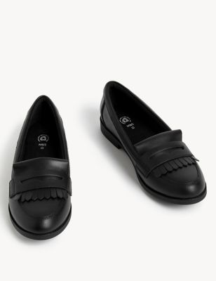 Kids' Leather Freshfeet™ School Loafers (13 Small - 7 Large) Image 2 of 5