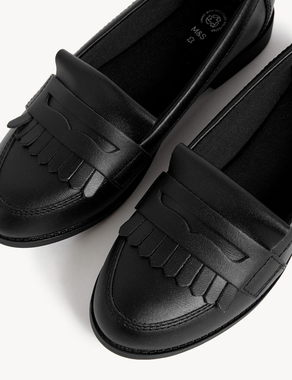 Kids' Leather Freshfeet™ School Loafers (13 Small - 7 Large) 2 of 5