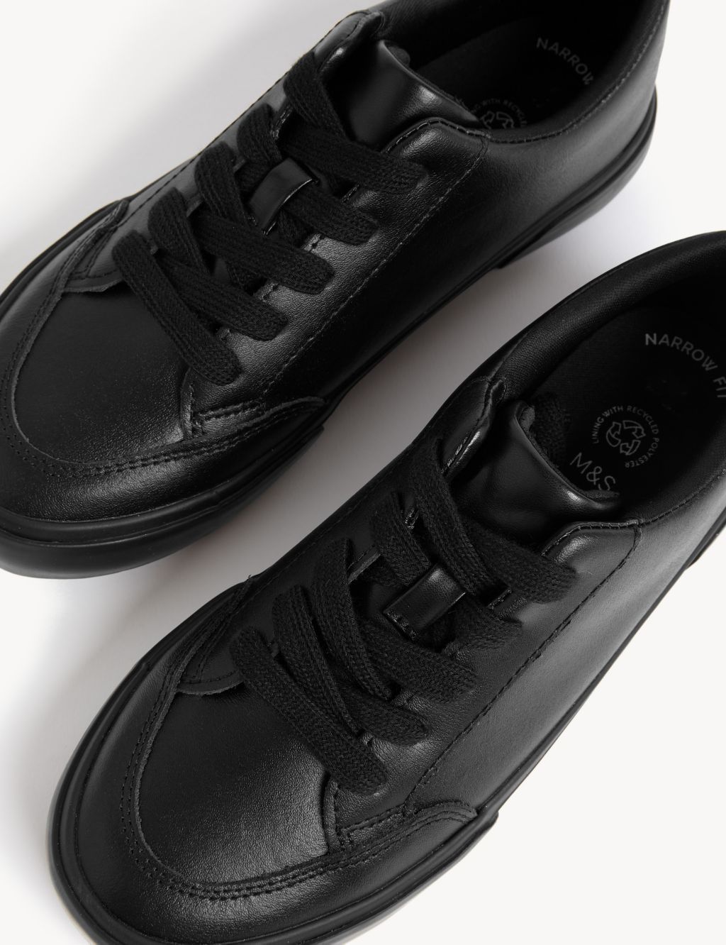 Kids' Leather Freshfeet™ School Shoes (2½ Large - 9 Large) | M&S ...