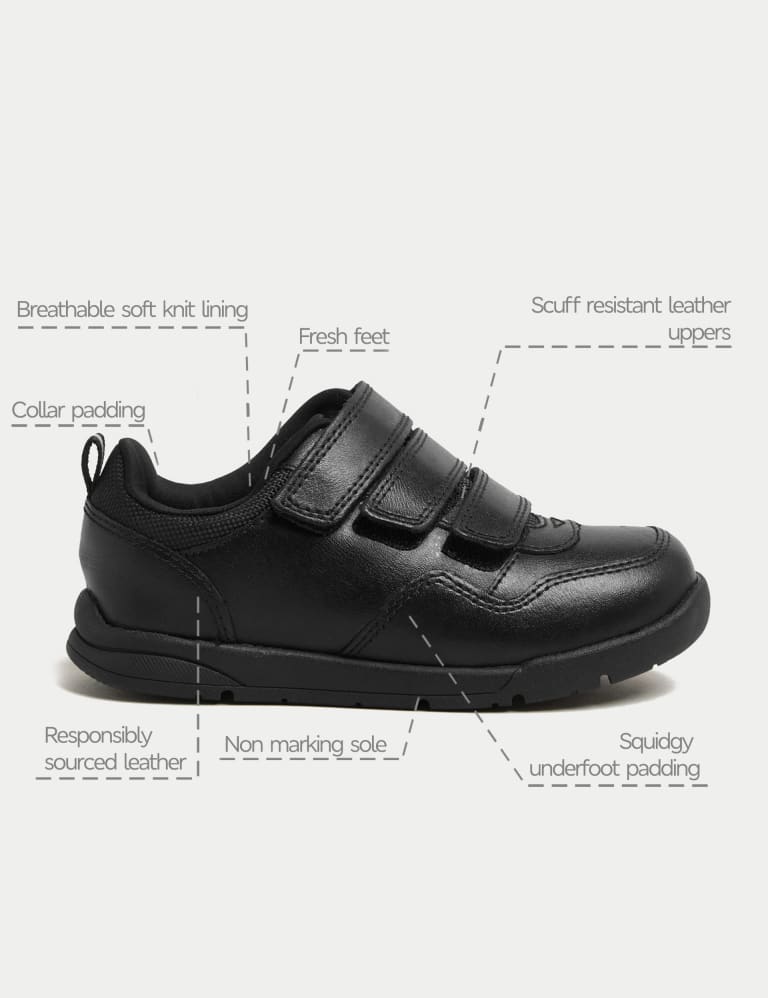 Kids' Leather Freshfeet™ School Shoes (8 Small - 2 Large) 5 of 5