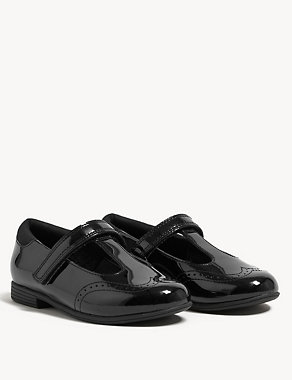 Kids' Leather Freshfeet™ T Bar School Shoes (8 Small - 1 Large) Image 2 of 7