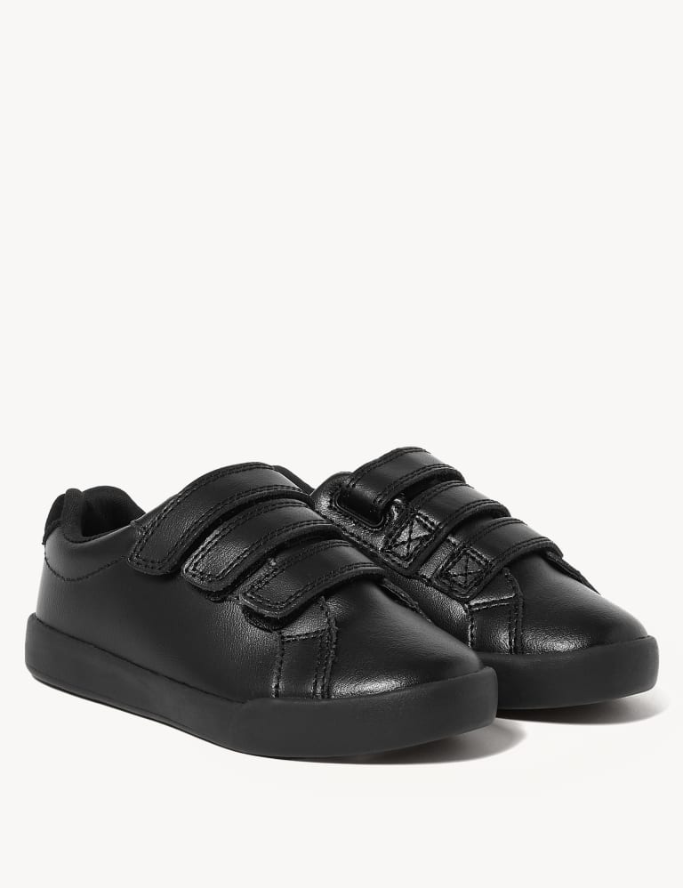 Kids' Leather Freshfeet™ Trainers (8 Small - 1 Large) 2 of 4