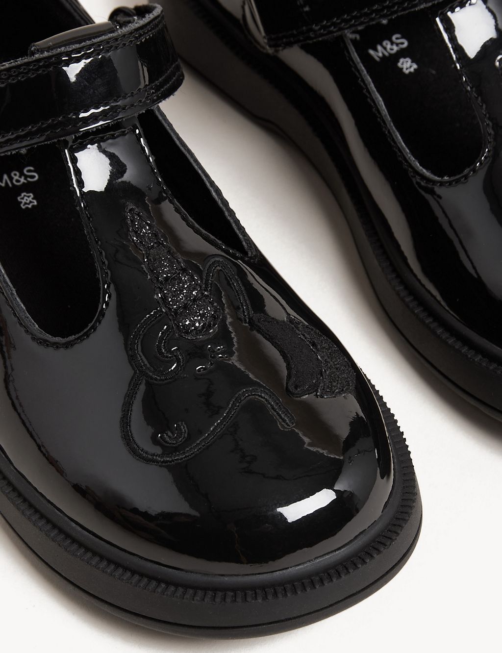 Kids' Leather Freshfeet™ Unicorn School Shoes (8 Small - 2 Large) 4 of 6