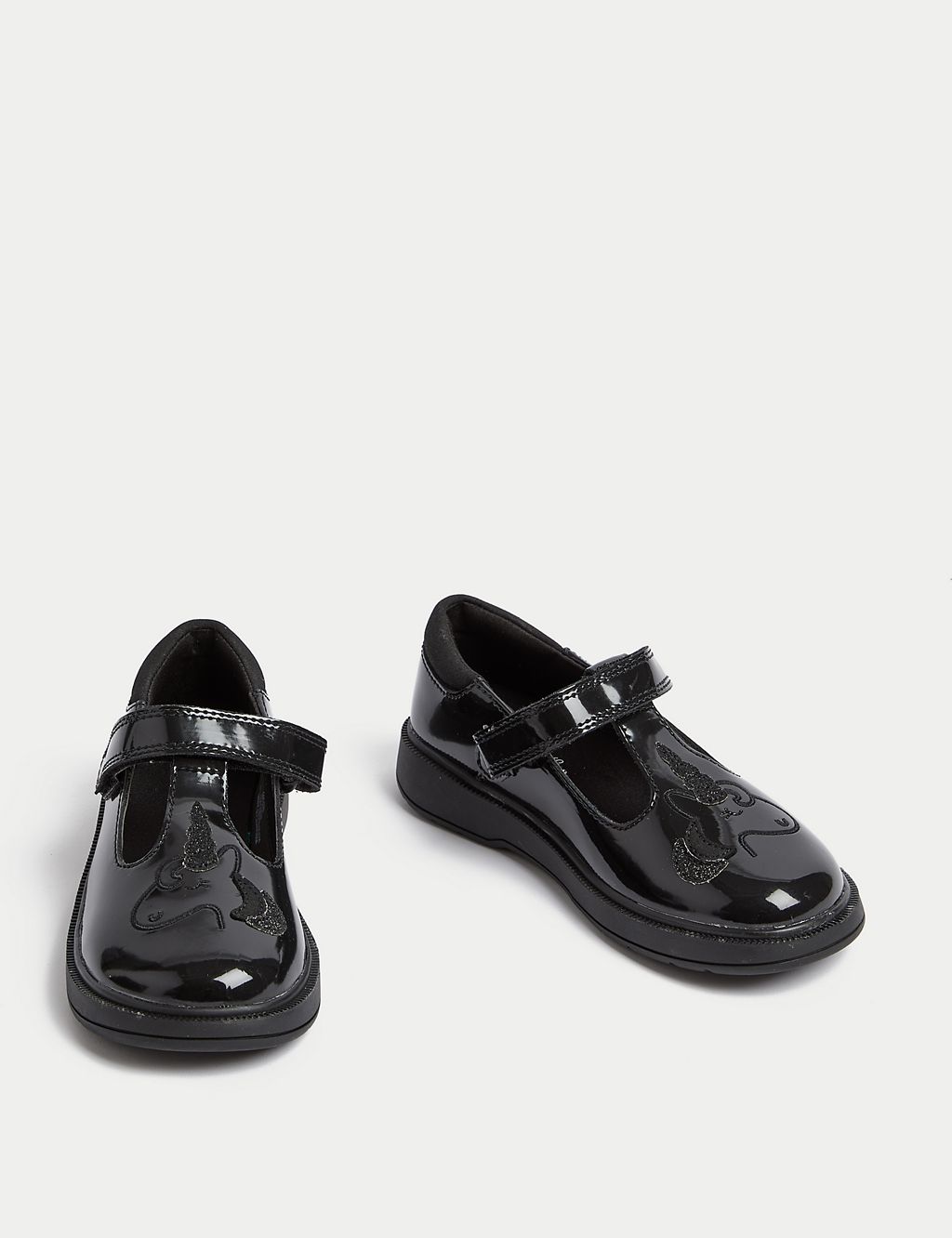 Kids' Leather Freshfeet™ Unicorn School Shoes (8 Small - 2 Large) 1 of 6