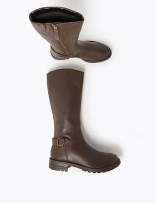 Kids knee length store boots