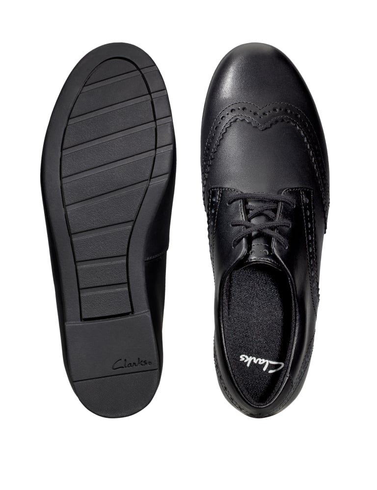 Clarks girls lace up shoes best sale