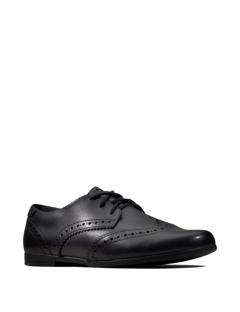 Clarks girls lace up school shoes top