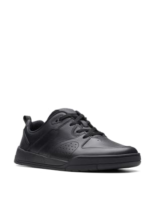 Lacoste black school sales shoes