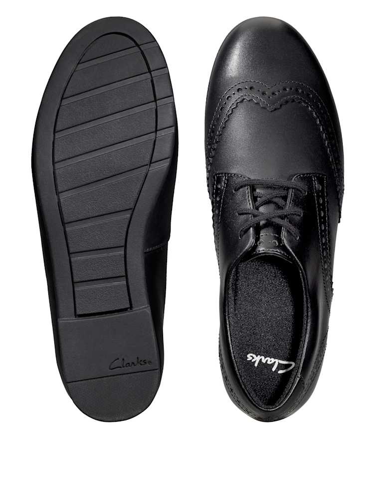 Kids' Leather Lace School Shoes (Youth size 3-9) 2 of 5