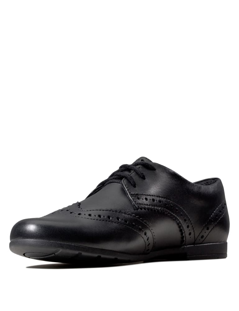 Kids' Leather Lace School Shoes (Youth size 3-9) 4 of 5