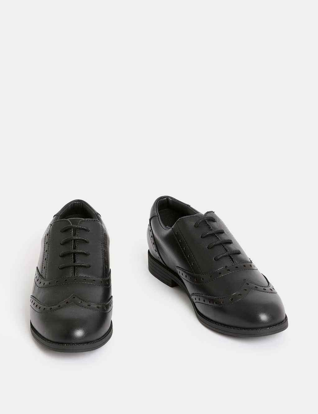 Kids’ Leather Lace-up Brogues School Shoes (13 Small - 7 Large) 1 of 5