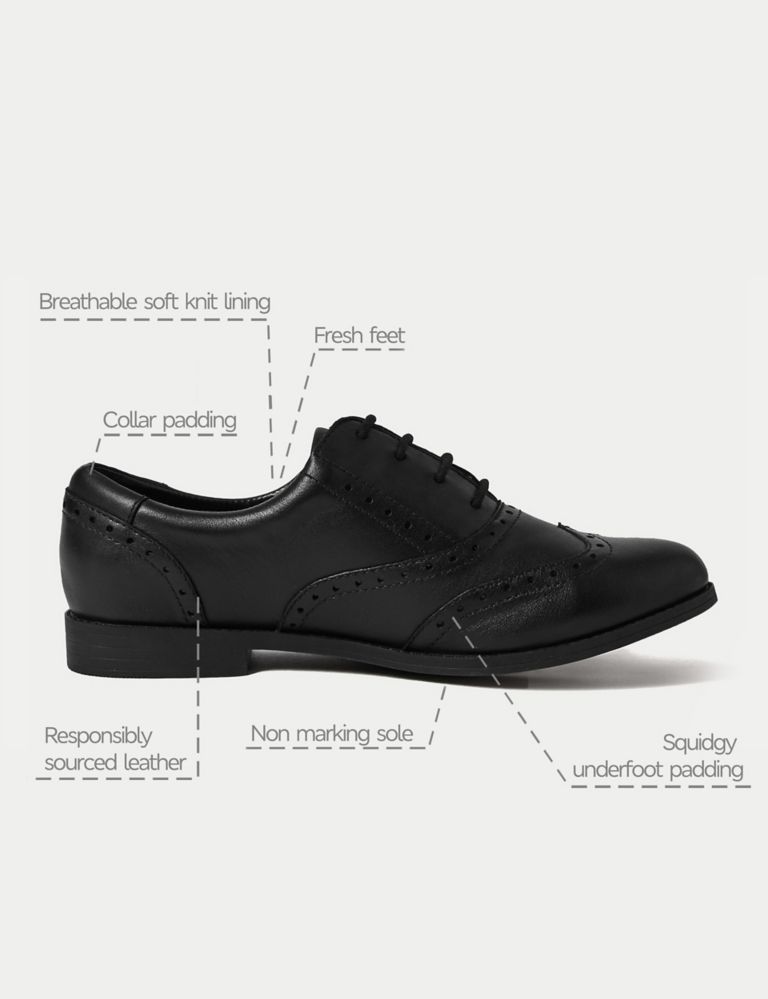 Kids’ Leather Lace-up Brogues School Shoes (13 Small - 7 Large) | M&S ...