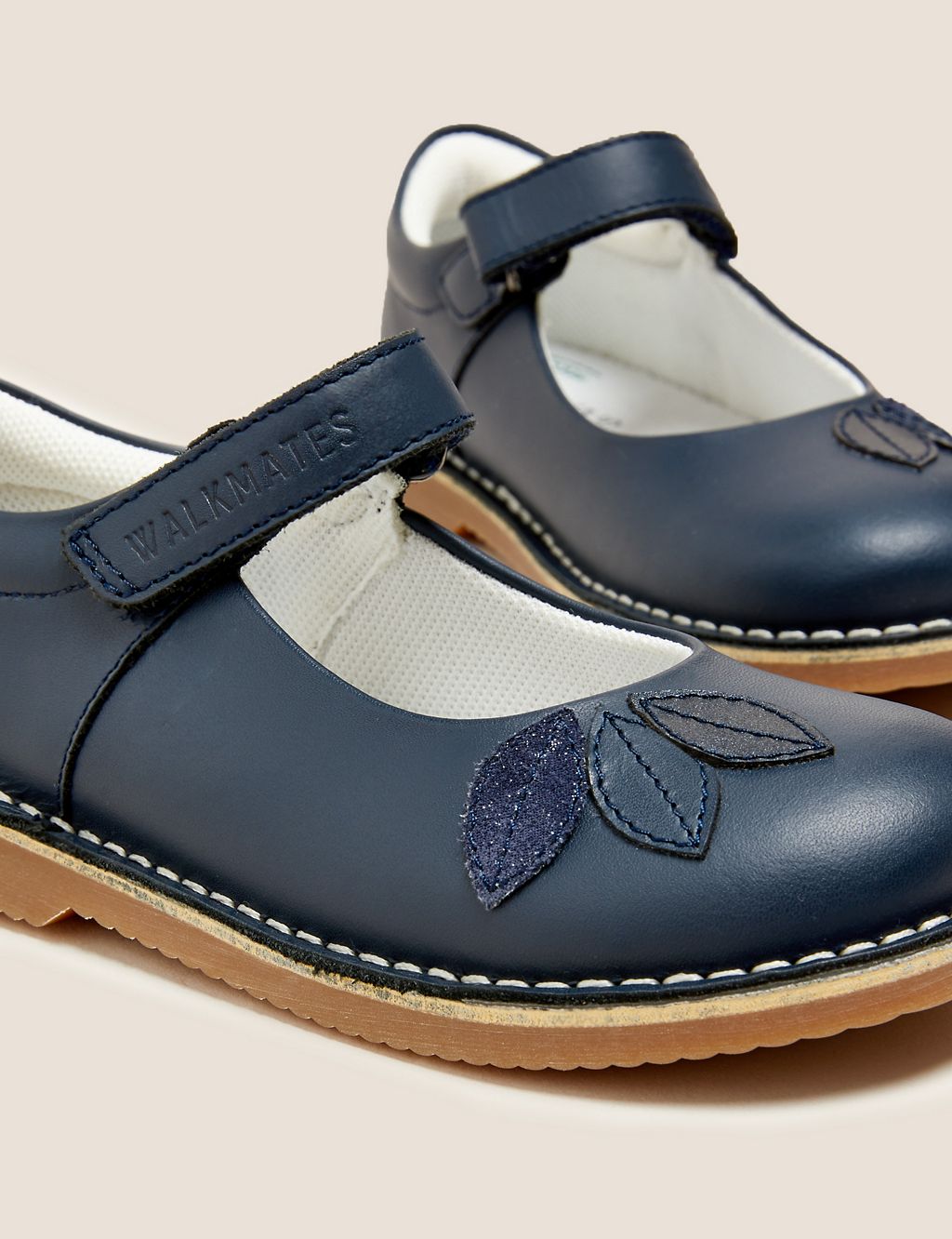 Kids' Leather Leaf Mary Jane Shoes (4 Small - 12 Small) 2 of 5