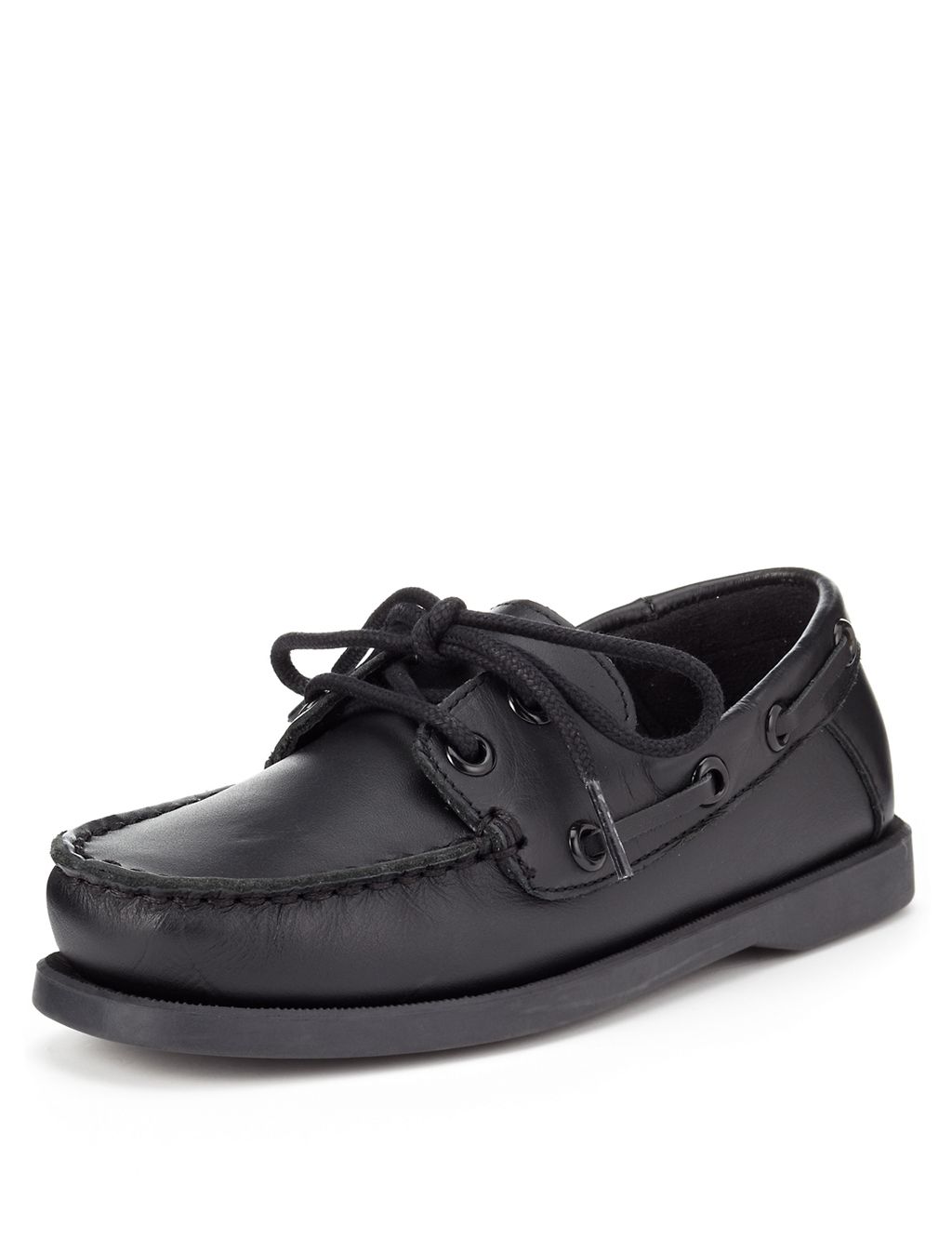 Kids' Leather Lined Boat Shoes 3 of 4