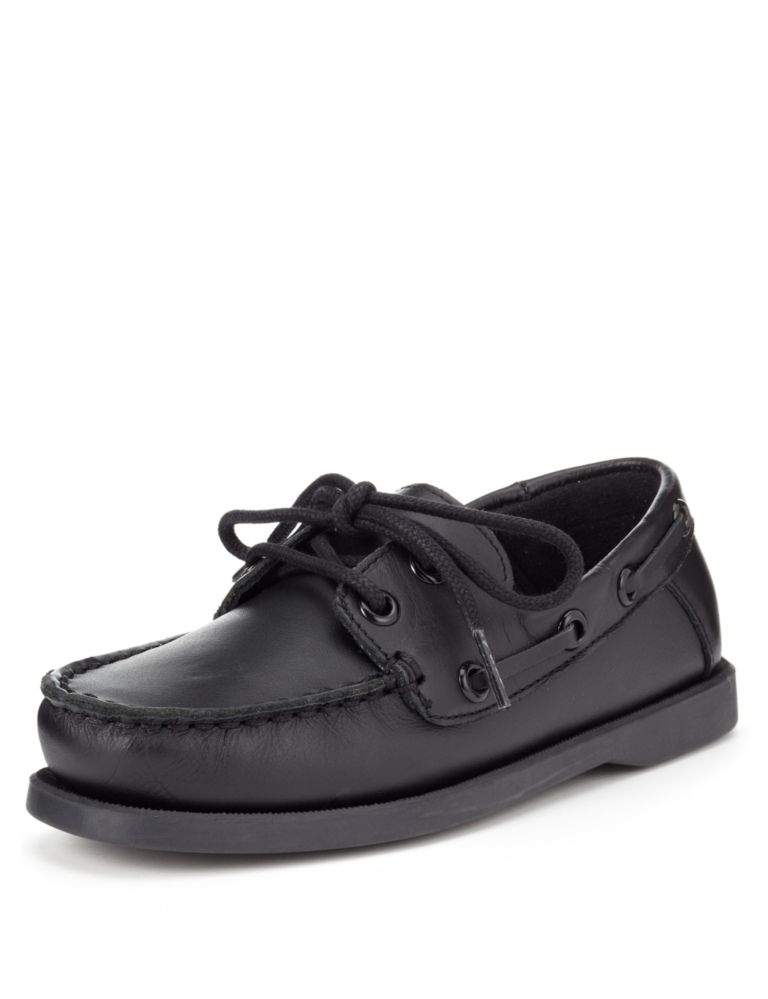 Kids' Leather Lined Boat Shoes 1 of 4