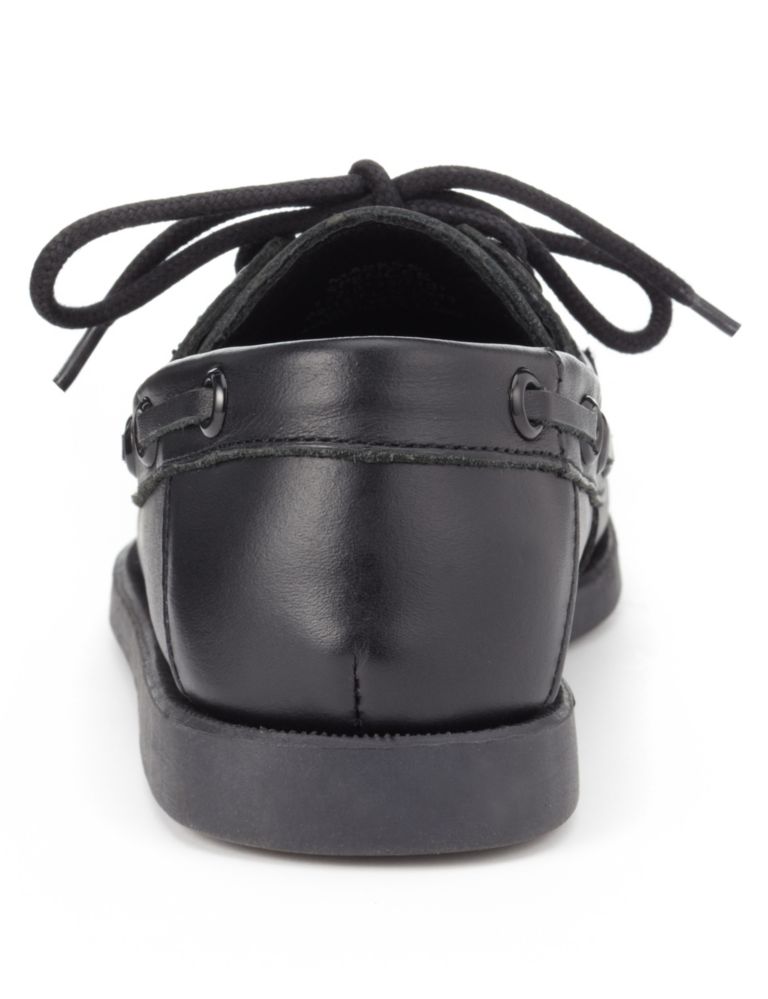 Kids' Leather Lined Boat Shoes 2 of 4