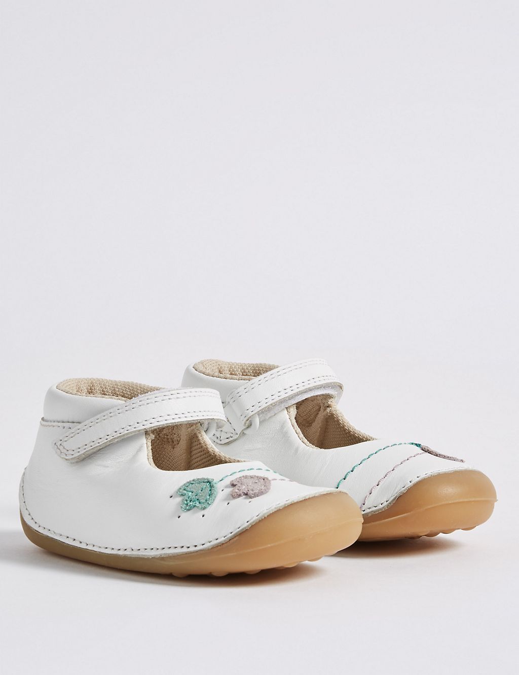 Kids’ Leather Pre Walker Cross Bar Shoes (2 Small - 5 Small) 3 of 5