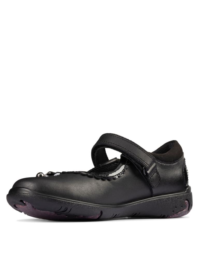 Kids' Leather Riptape Mary Jane Shoes (Kid size 10-2.5) 4 of 5