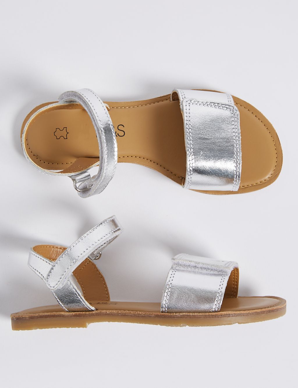 Kids’ Leather Riptape Sandals 1 of 5