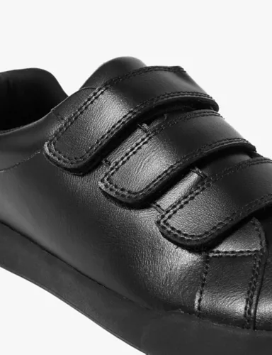 Kids' Leather Riptape School Shoes (13 Small- 9 Large) 3 of 5