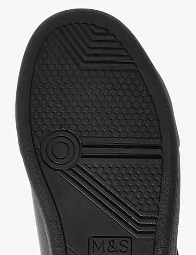 Kids' Leather Riptape School Shoes (13 Small- 9 Large) 4 of 5