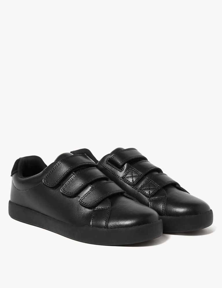 Kids' Leather Riptape School Shoes (13 Small- 9 Large) | M&S Collection ...