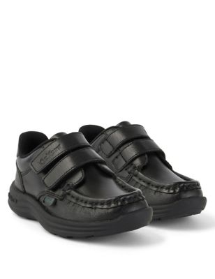Kids' Leather Riptape School Shoes (7 Small - 12 Small) Image 2 of 5