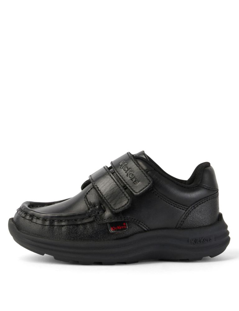 Kids' Leather Riptape School Shoes (7 Small - 12 Small) 1 of 5