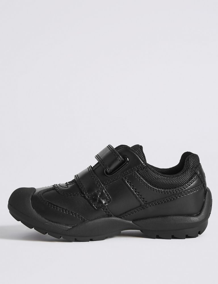 Kids' Leather Riptape School Shoes (8 Small - 1 Large) 3 of 5