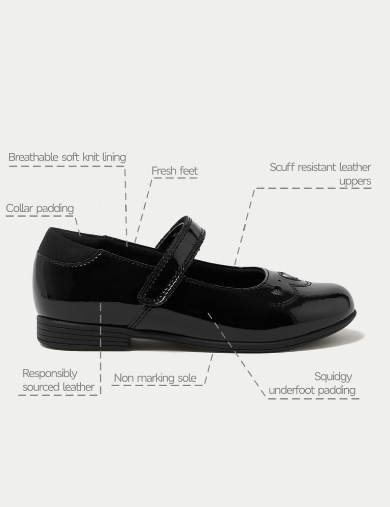 Kids' Leather Riptape School Shoes (8 Small - 1 Large) 6 of 6
