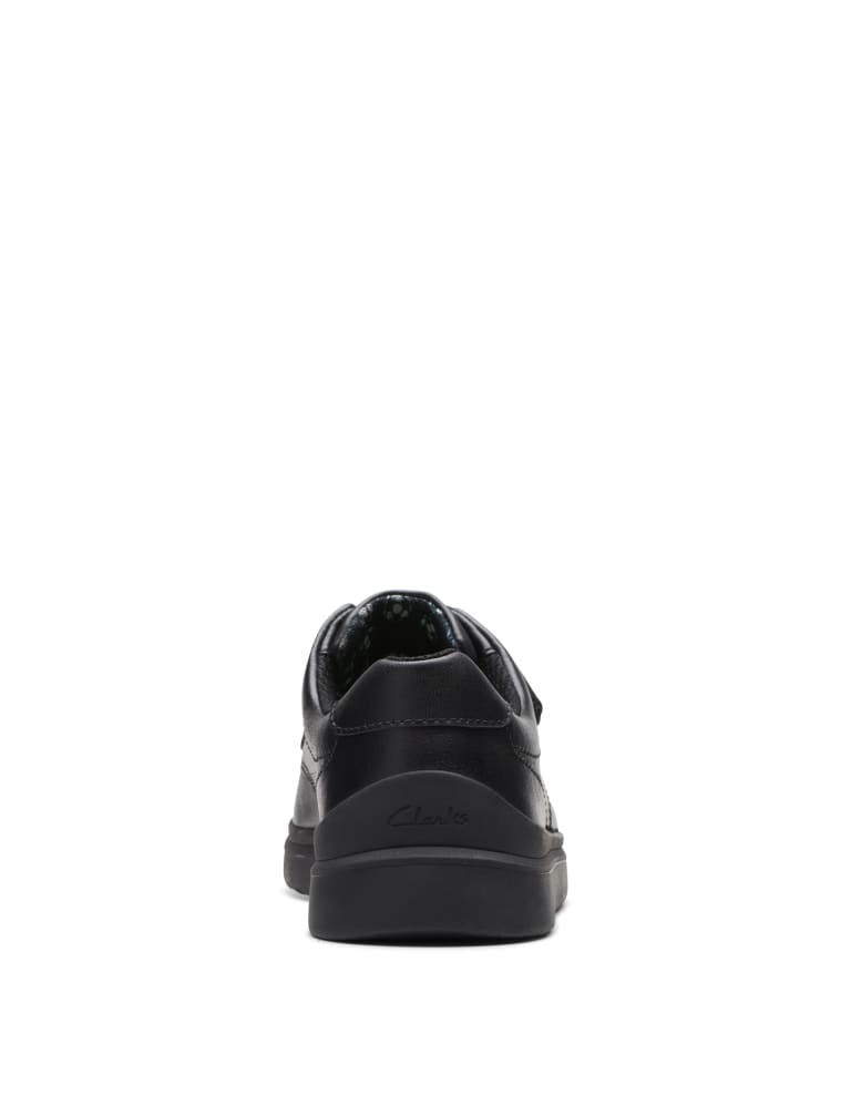 Kids Leather Riptape School Shoes 8 Small 2 Large CLARKS M S