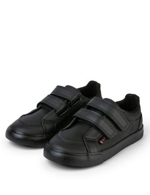 Kids' Leather Riptape School Shoes Image 2 of 5